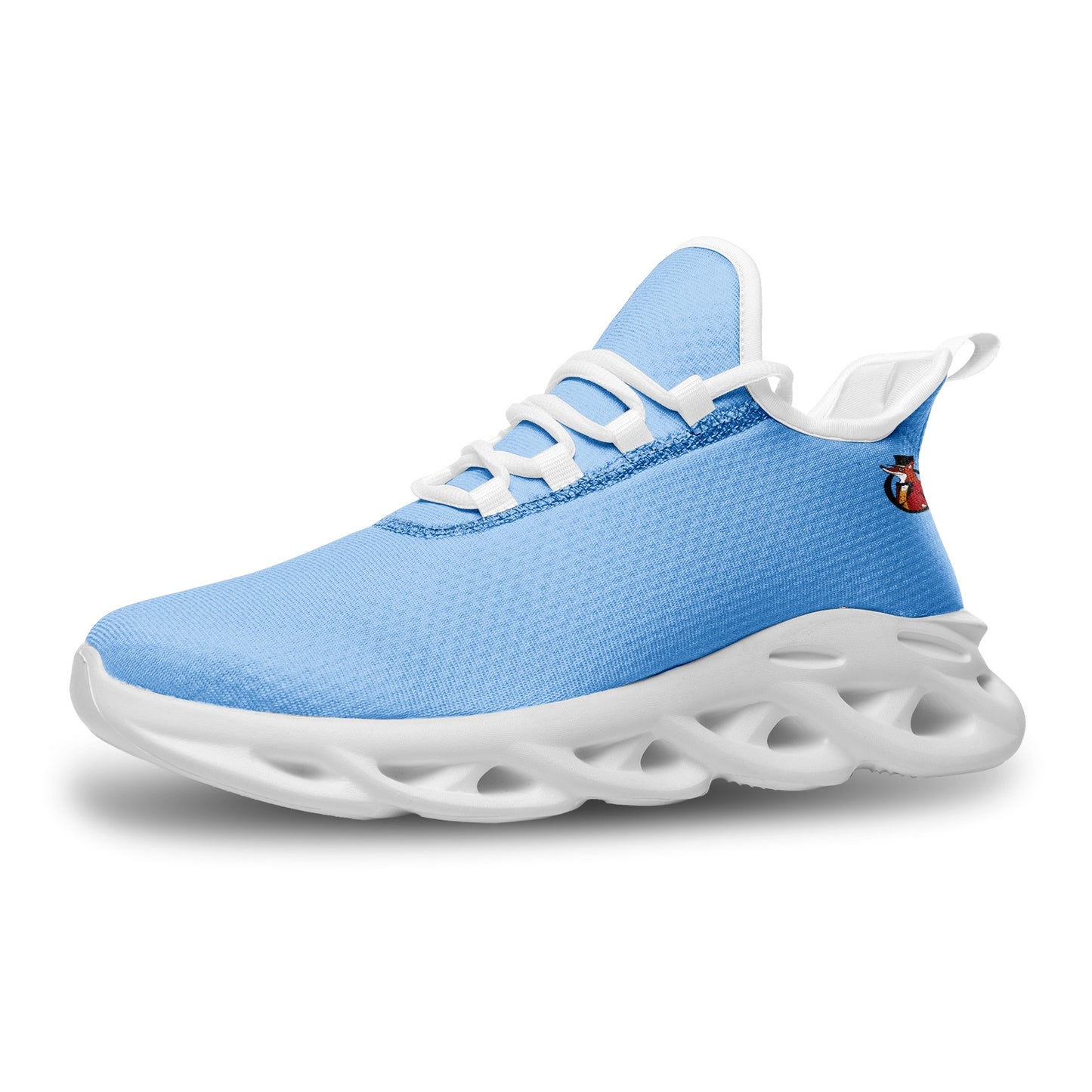 Snooty Fox Art Unisex Bounce Mesh Knit Sneakers - Baby Blues
