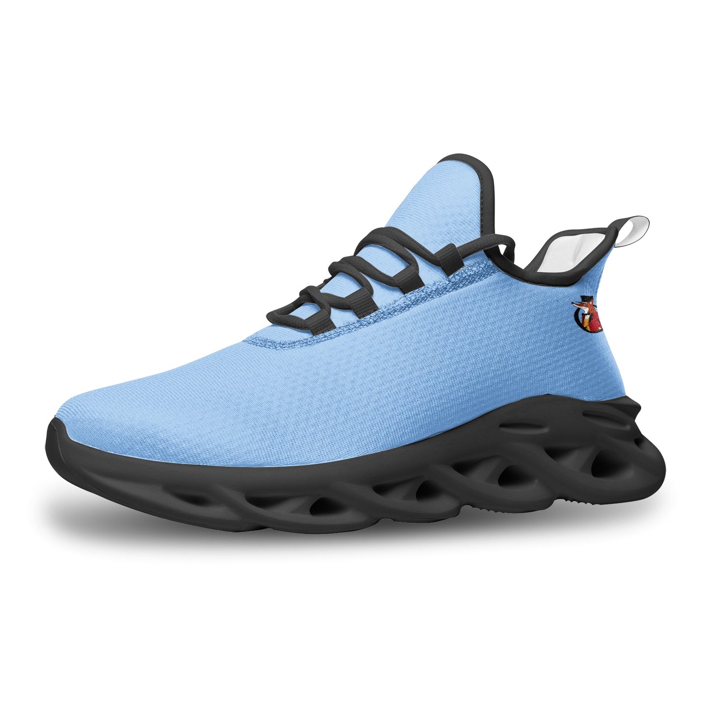 Snooty Fox Art Unisex Bounce Mesh Knit Sneakers - Baby Blues
