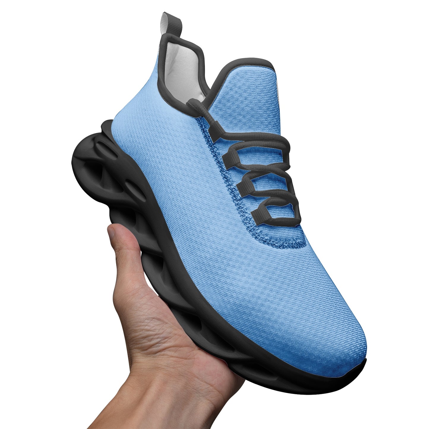 Snooty Fox Art Unisex Bounce Mesh Knit Sneakers - Baby Blues