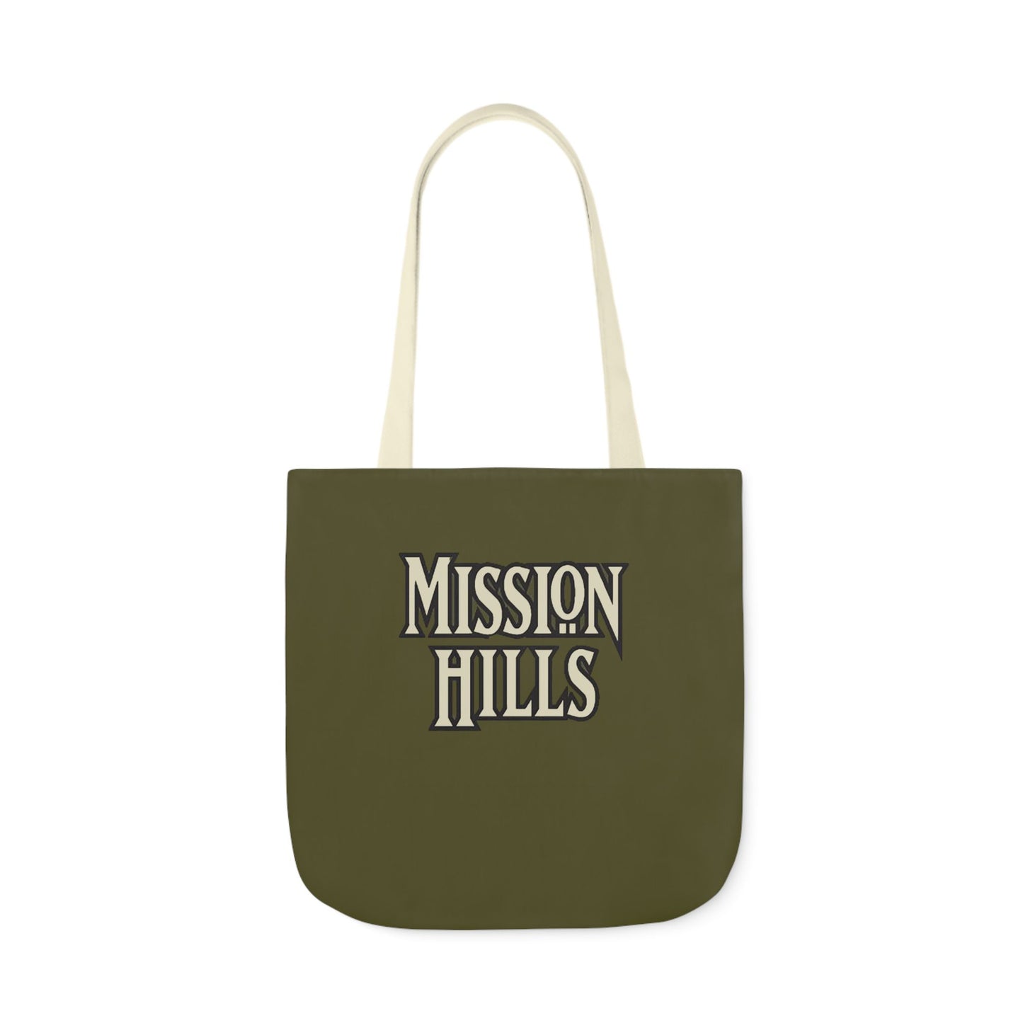 Snooty Fox Art Mission Hills Canvas Tote Bag with Colorful Straps I Love Mission Hills Collection