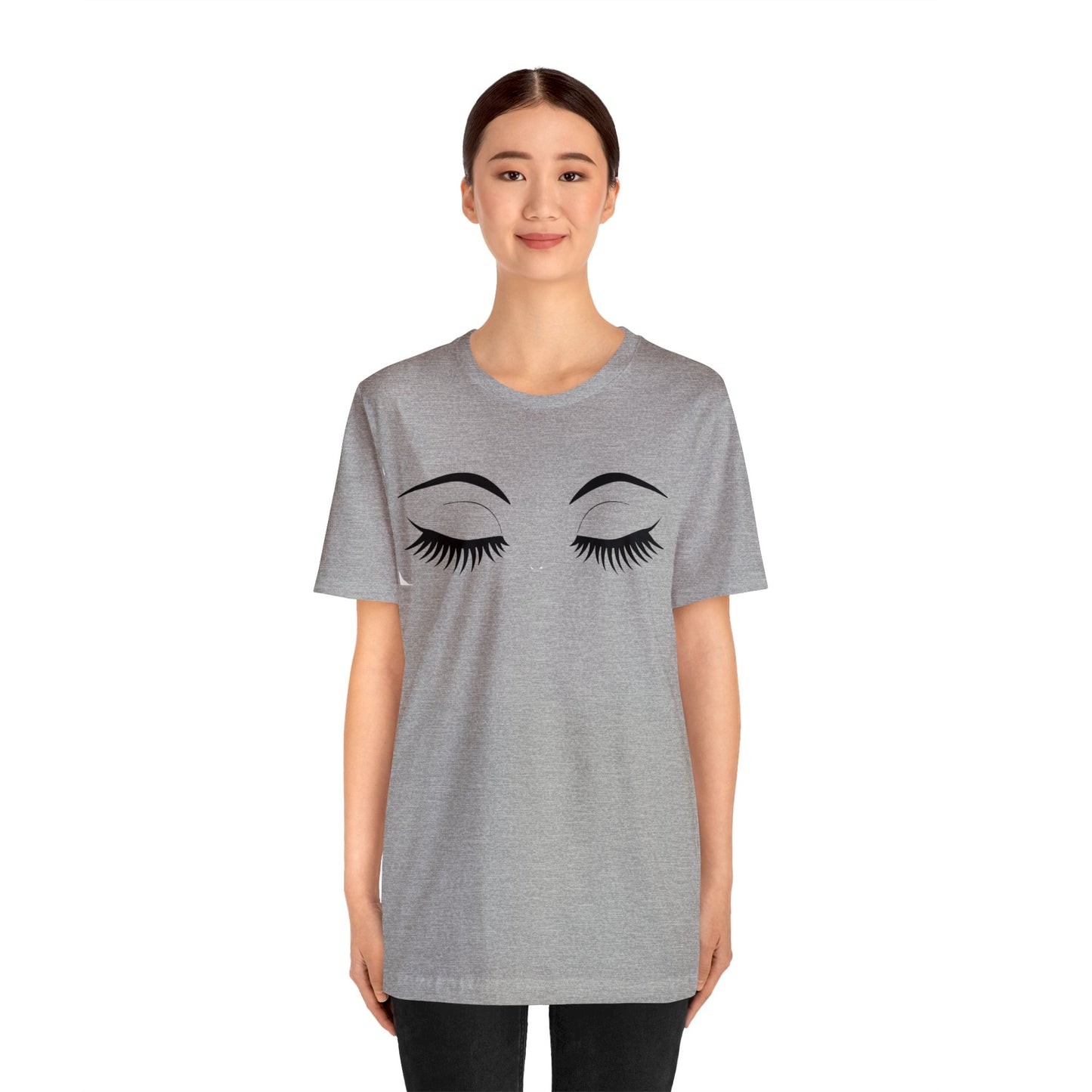 Snooty Fox Art Unisex Jersey Short Sleeve Tee - Eyelashes