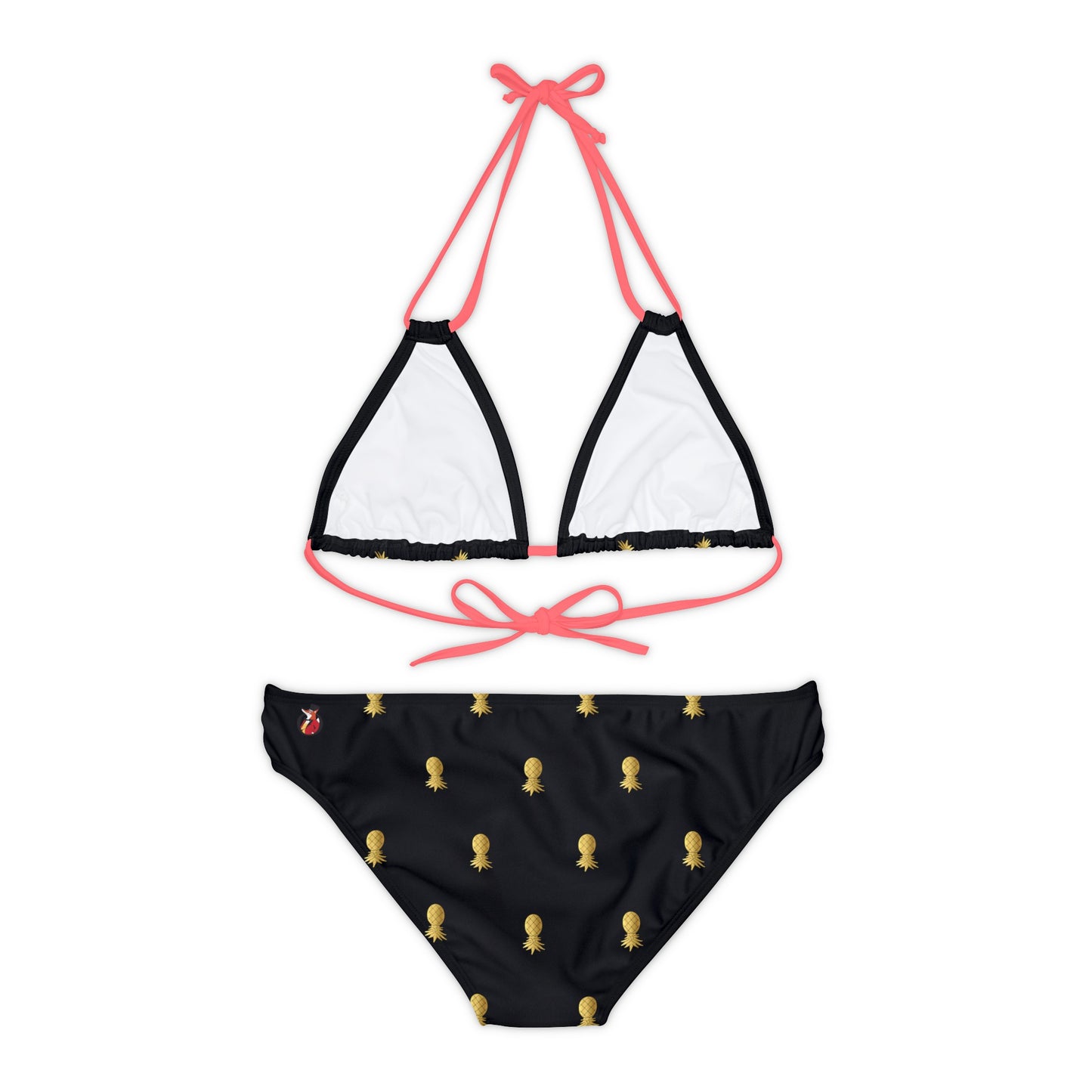 Snooty Fox Art Strappy Bikini Set (AOP) - Golden Pineapple
