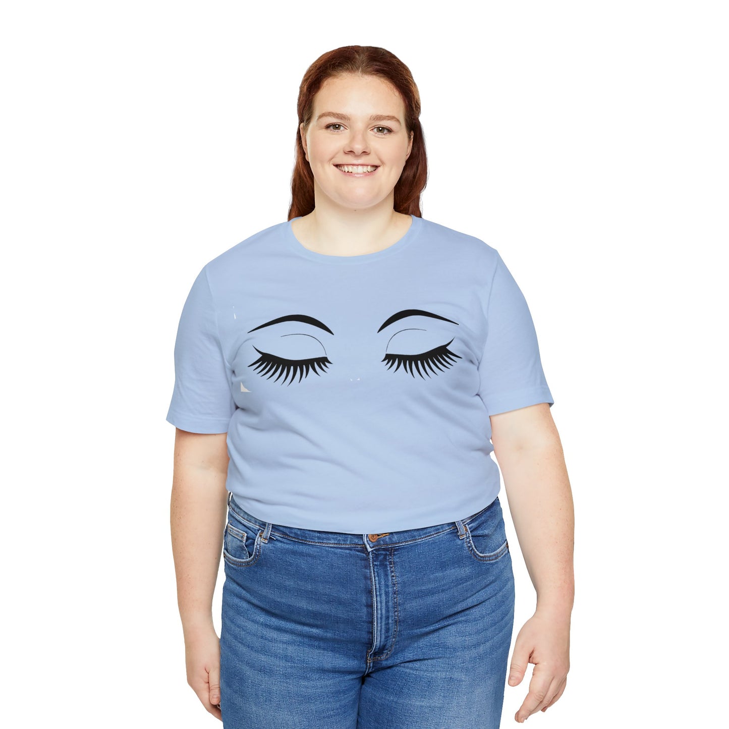 Snooty Fox Art Unisex Jersey Short Sleeve Tee - Eyelashes