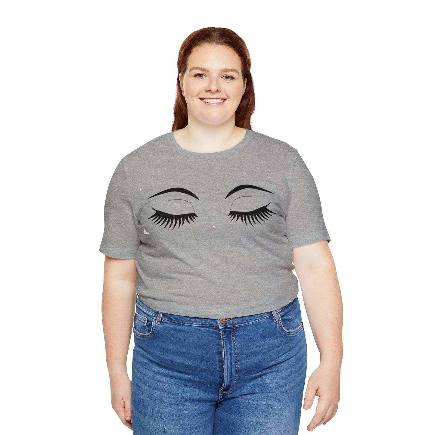 Snooty Fox Art Unisex Jersey Short Sleeve Tee - Eyelashes