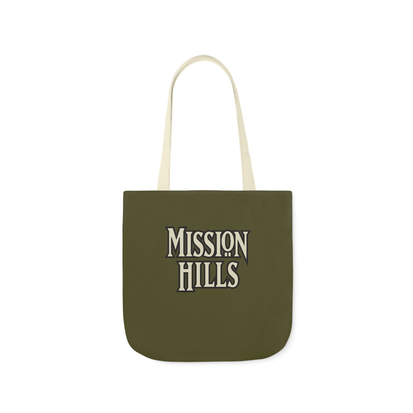Snooty Fox Art Mission Hills Canvas Tote Bag with Colorful Straps I Love Mission Hills Collection