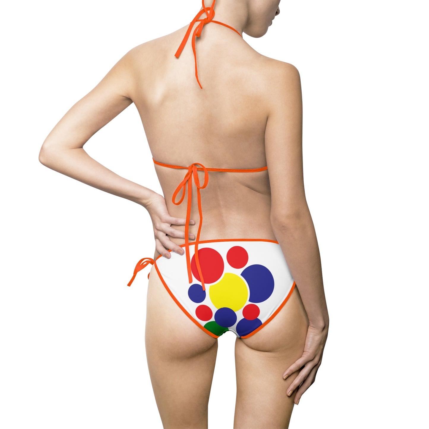 Snooty Fox Art Women's Bikini Swimsuit - Colorful Polka Dot Design