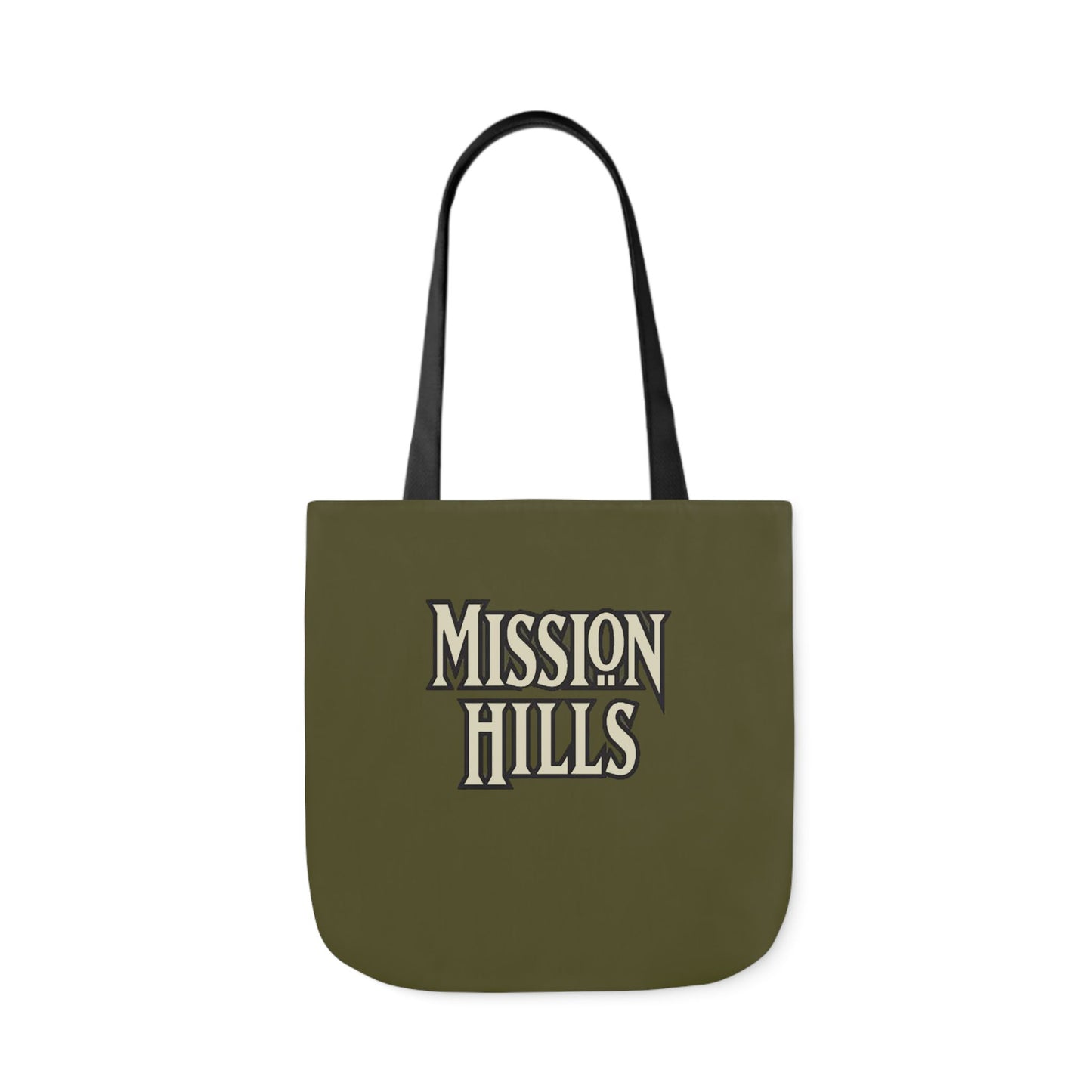 Snooty Fox Art Mission Hills Canvas Tote Bag with Colorful Straps I Love Mission Hills Collection