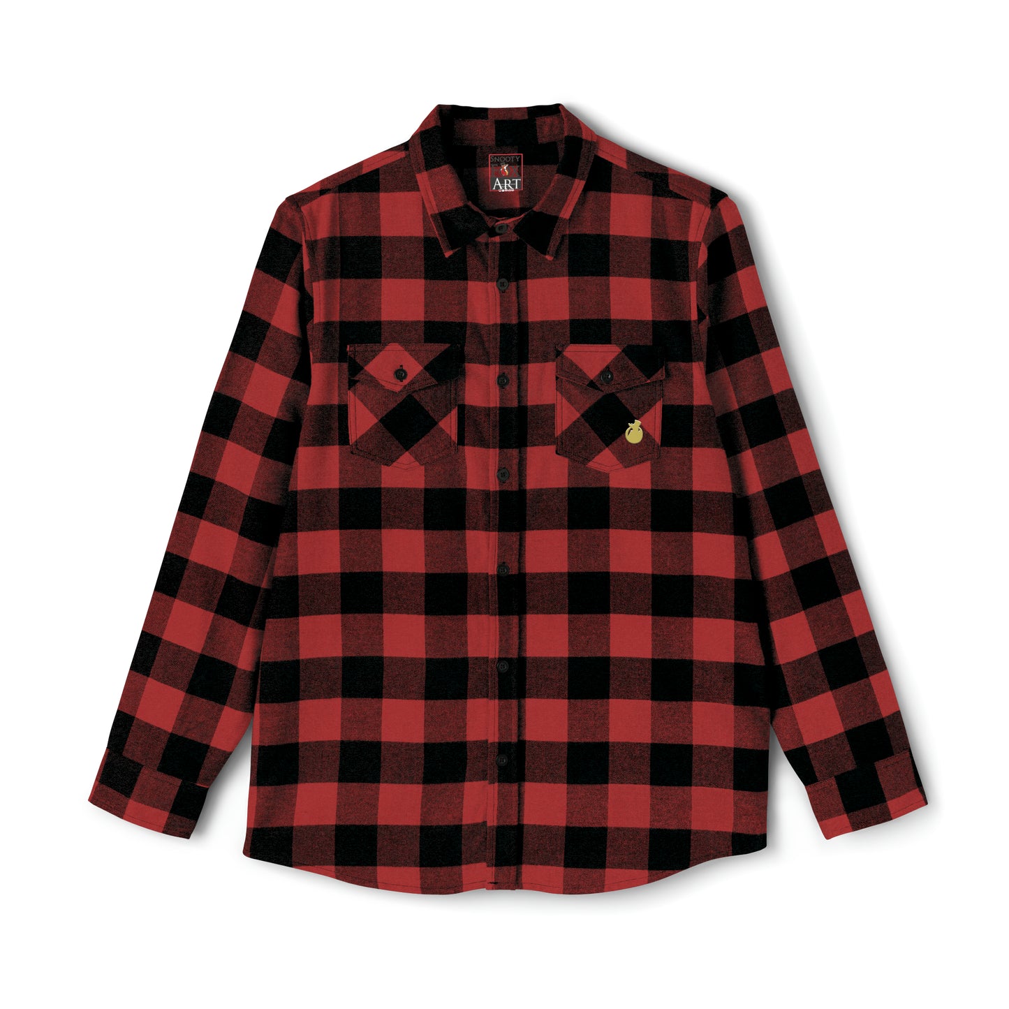 Snooty Fox Art Unisex Flannel Shirt - Silhouette Logo