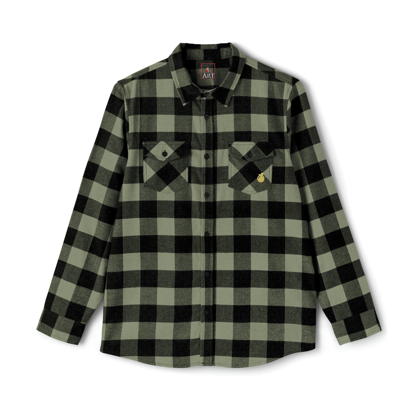 Snooty Fox Art Unisex Flannel Shirt - Silhouette Logo