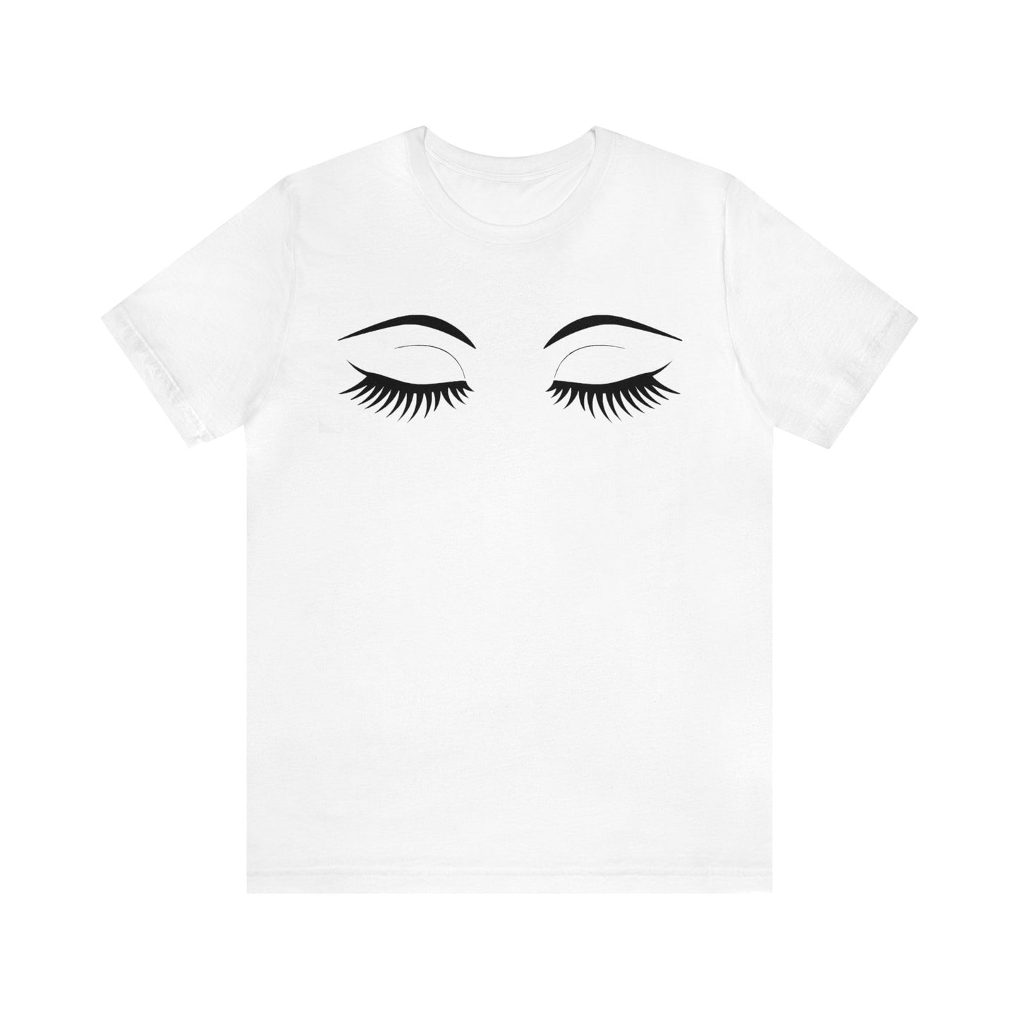 Snooty Fox Art Unisex Jersey Short Sleeve Tee - Eyelashes
