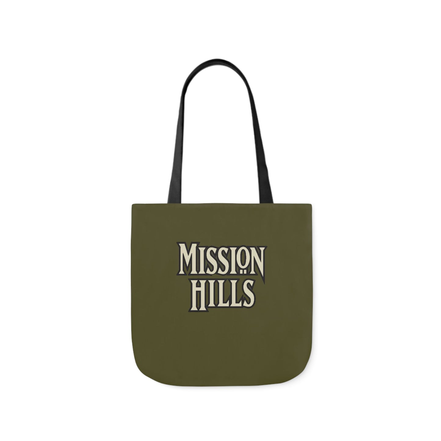 Snooty Fox Art Mission Hills Canvas Tote Bag with Colorful Straps I Love Mission Hills Collection