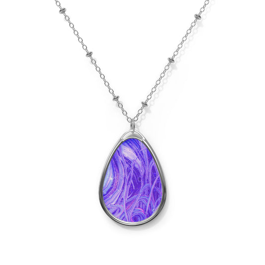 Snooty Fox Art Oval Necklace - Romero Design