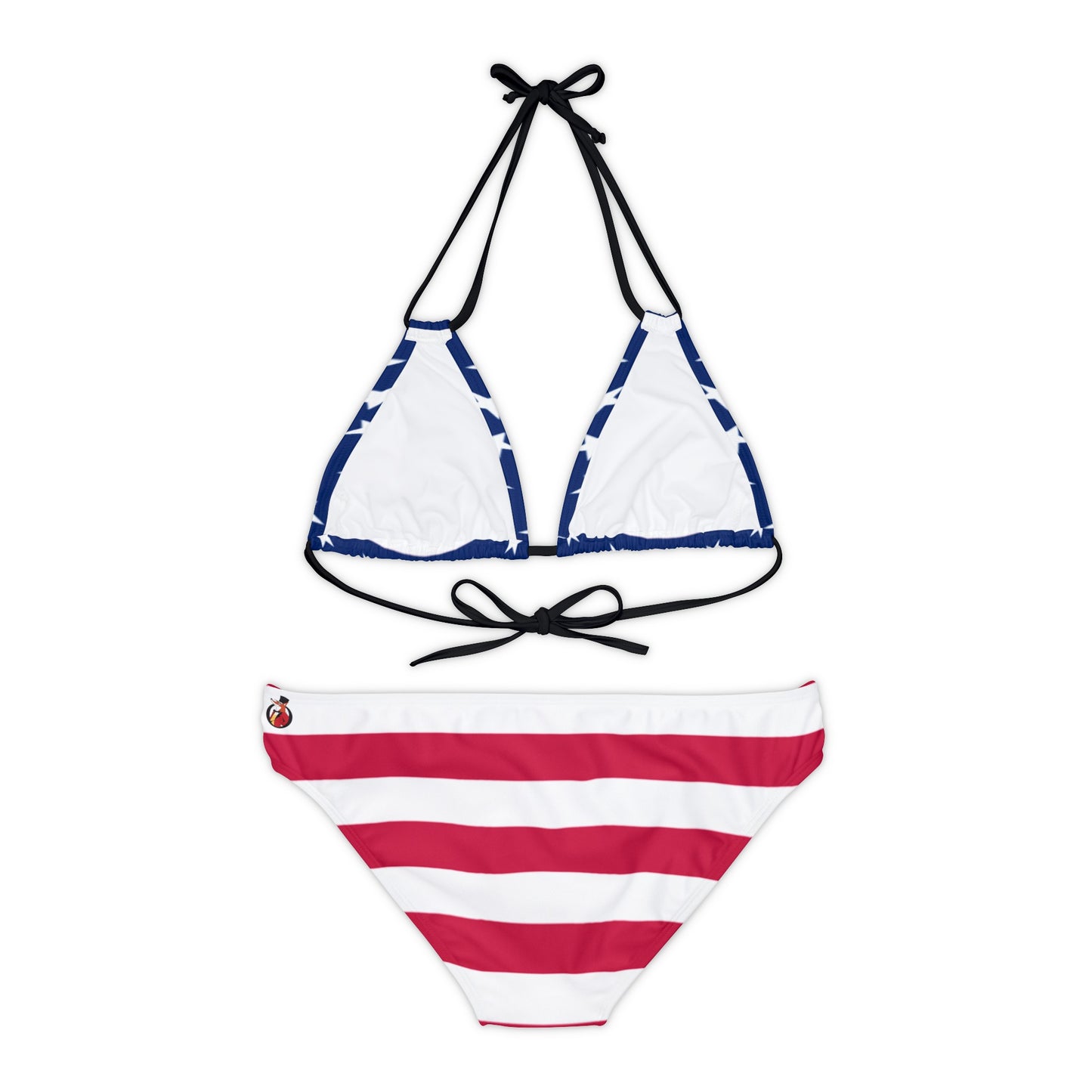 Snooty Fox Art Strappy Bikini Set (AOP) - USA Colors