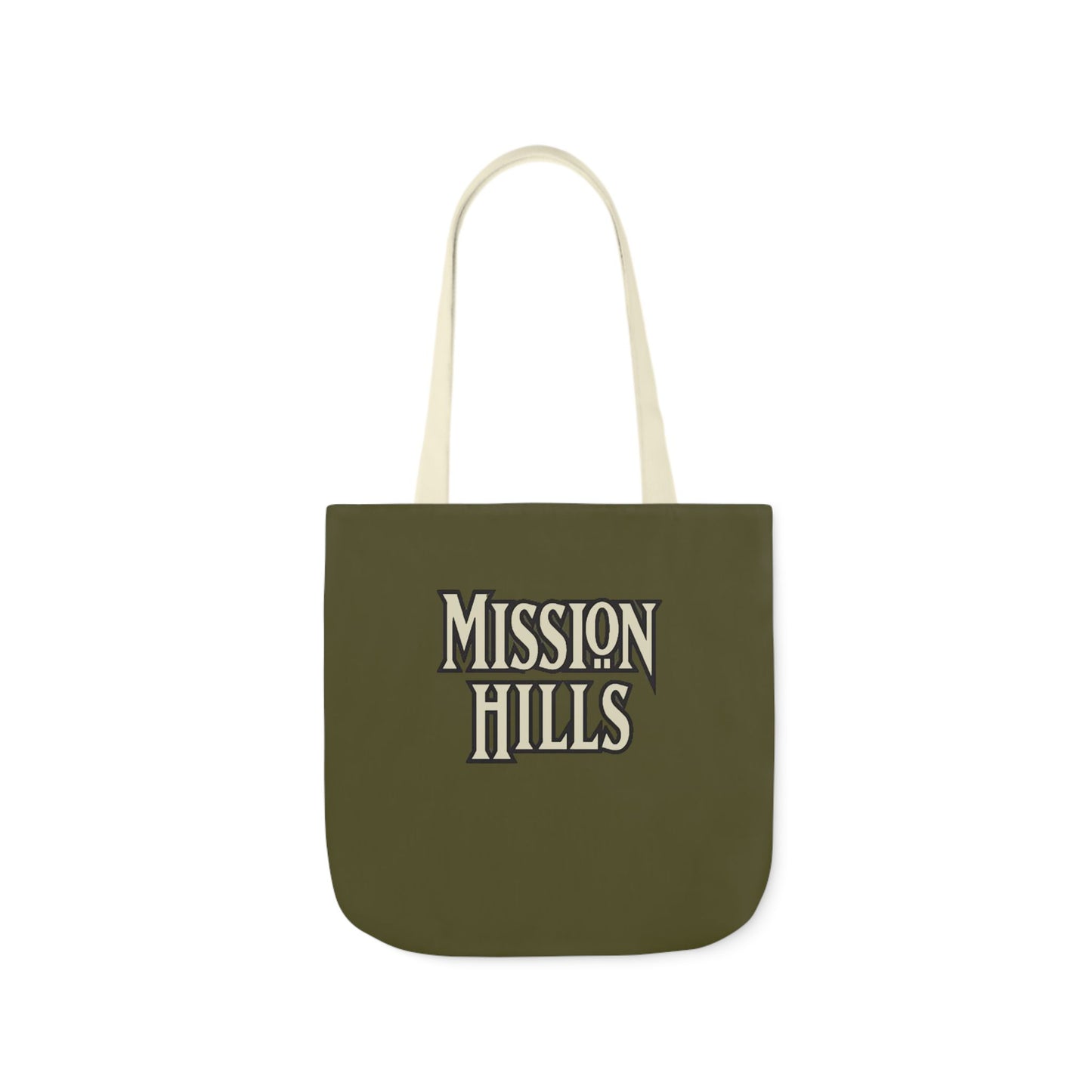 Snooty Fox Art Mission Hills Canvas Tote Bag with Colorful Straps I Love Mission Hills Collection