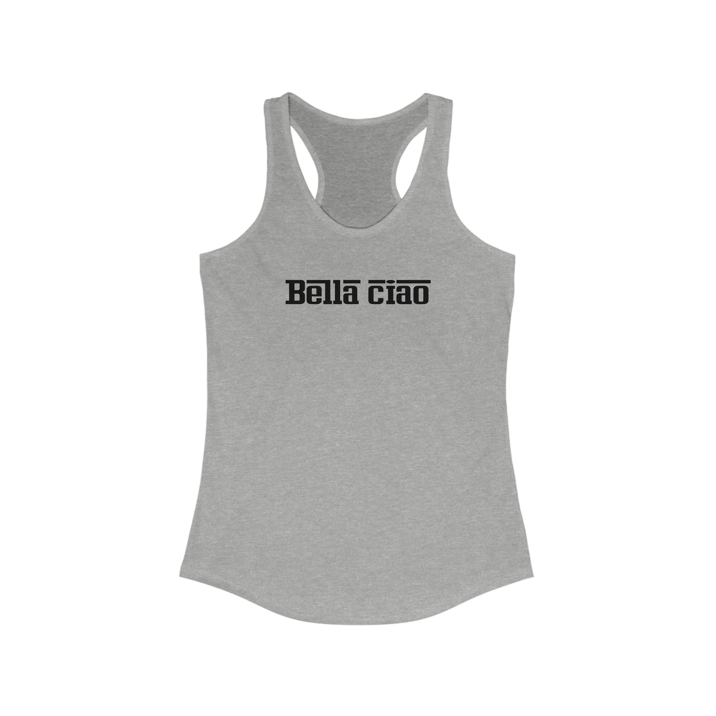 Snooty Fox Art Women's Ideal Racerback Tank - Bella ciao