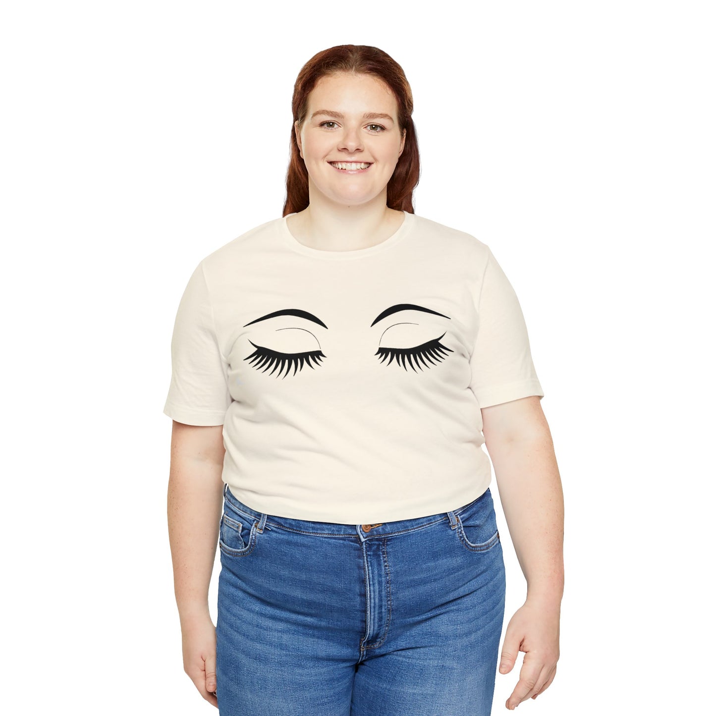 Snooty Fox Art Unisex Jersey Short Sleeve Tee - Eyelashes