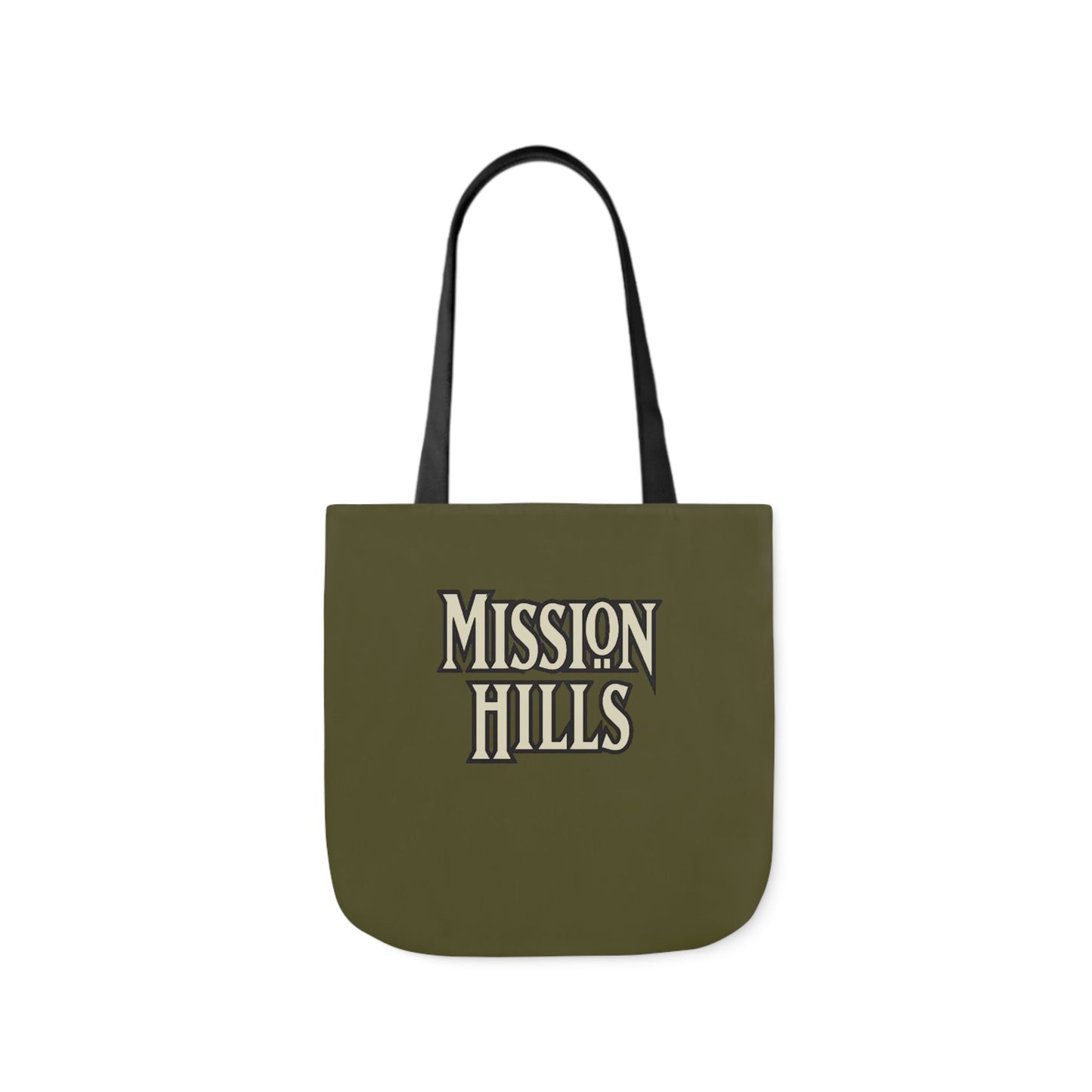 Snooty Fox Art Mission Hills Canvas Tote Bag with Colorful Straps I Love Mission Hills Collection