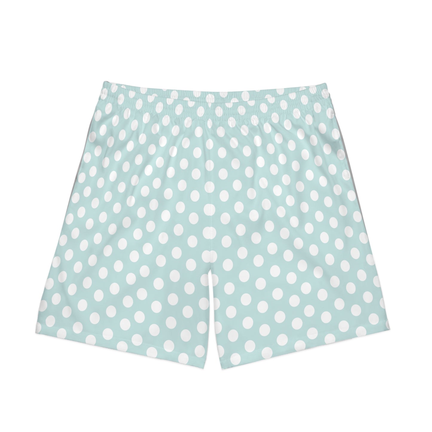 Snooty Fox Art Unisex Elastic Beach Shorts (AOP) - White Polka Dots