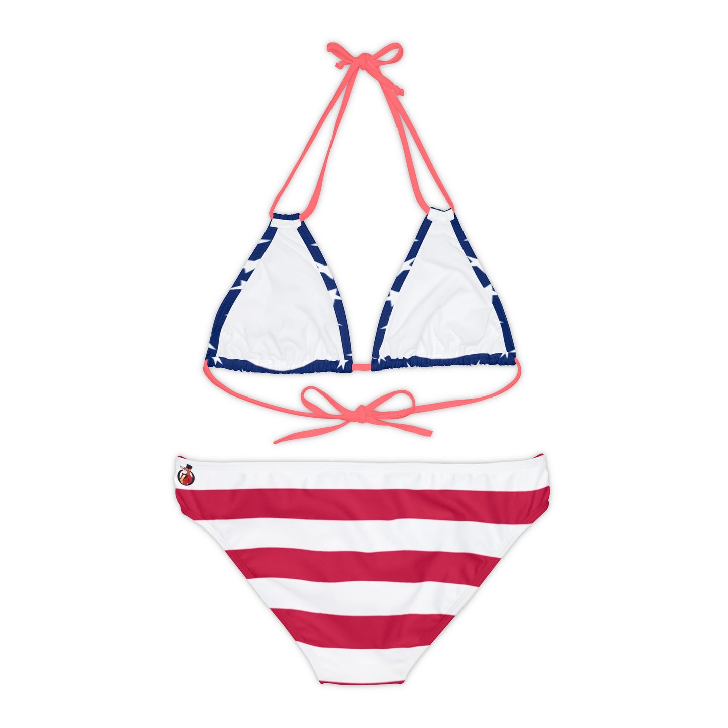 Snooty Fox Art Strappy Bikini Set (AOP) - USA Colors