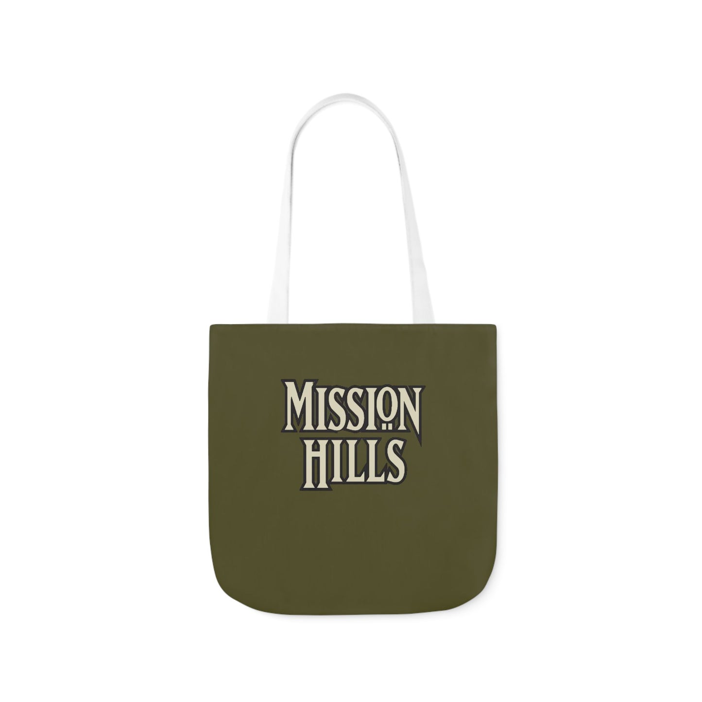 Snooty Fox Art Mission Hills Canvas Tote Bag with Colorful Straps I Love Mission Hills Collection
