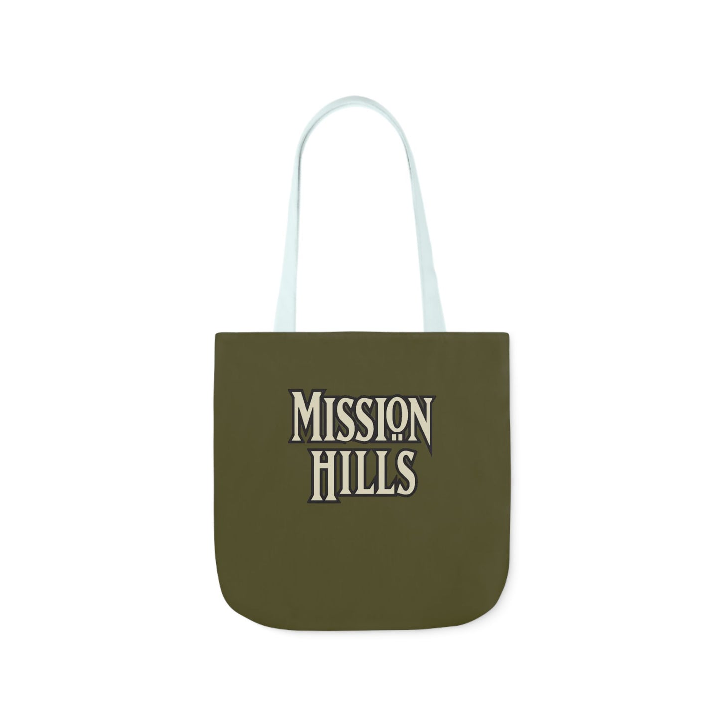Snooty Fox Art Mission Hills Canvas Tote Bag with Colorful Straps I Love Mission Hills Collection