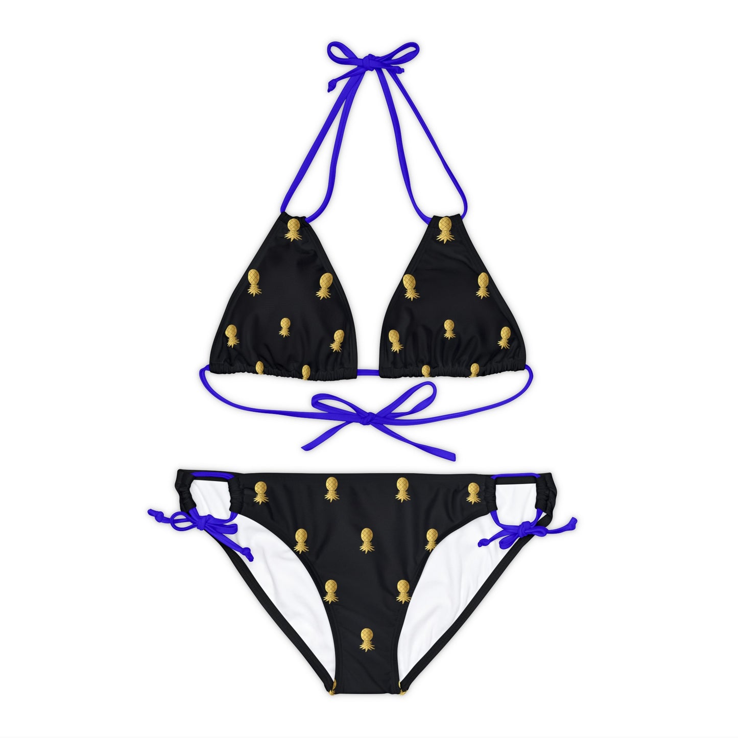 Snooty Fox Art Strappy Bikini Set (AOP) - Golden Pineapple