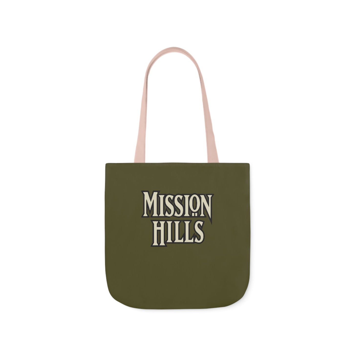 Snooty Fox Art Mission Hills Canvas Tote Bag with Colorful Straps I Love Mission Hills Collection