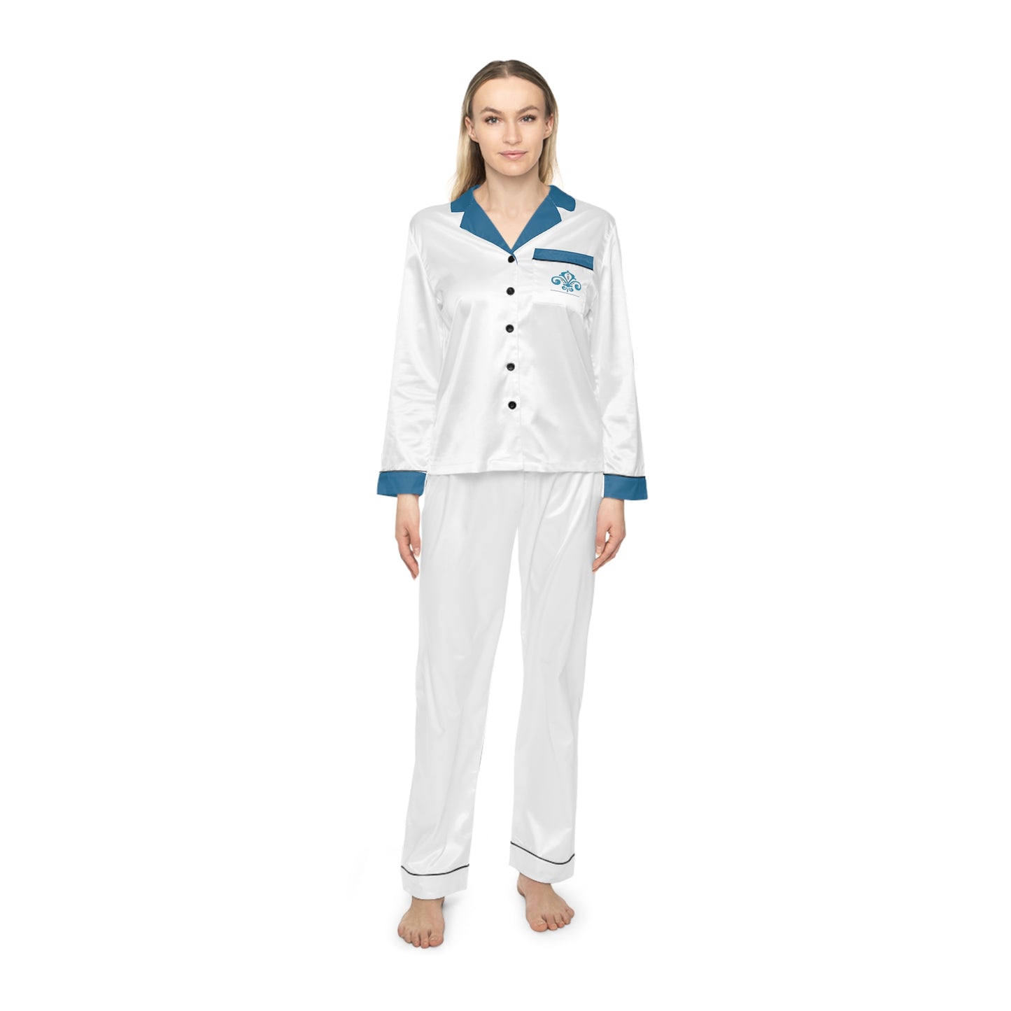 Snooty Fox Art Elegant Women's Satin Pajamas Set - Cozy Luxury for Every Night - OLP