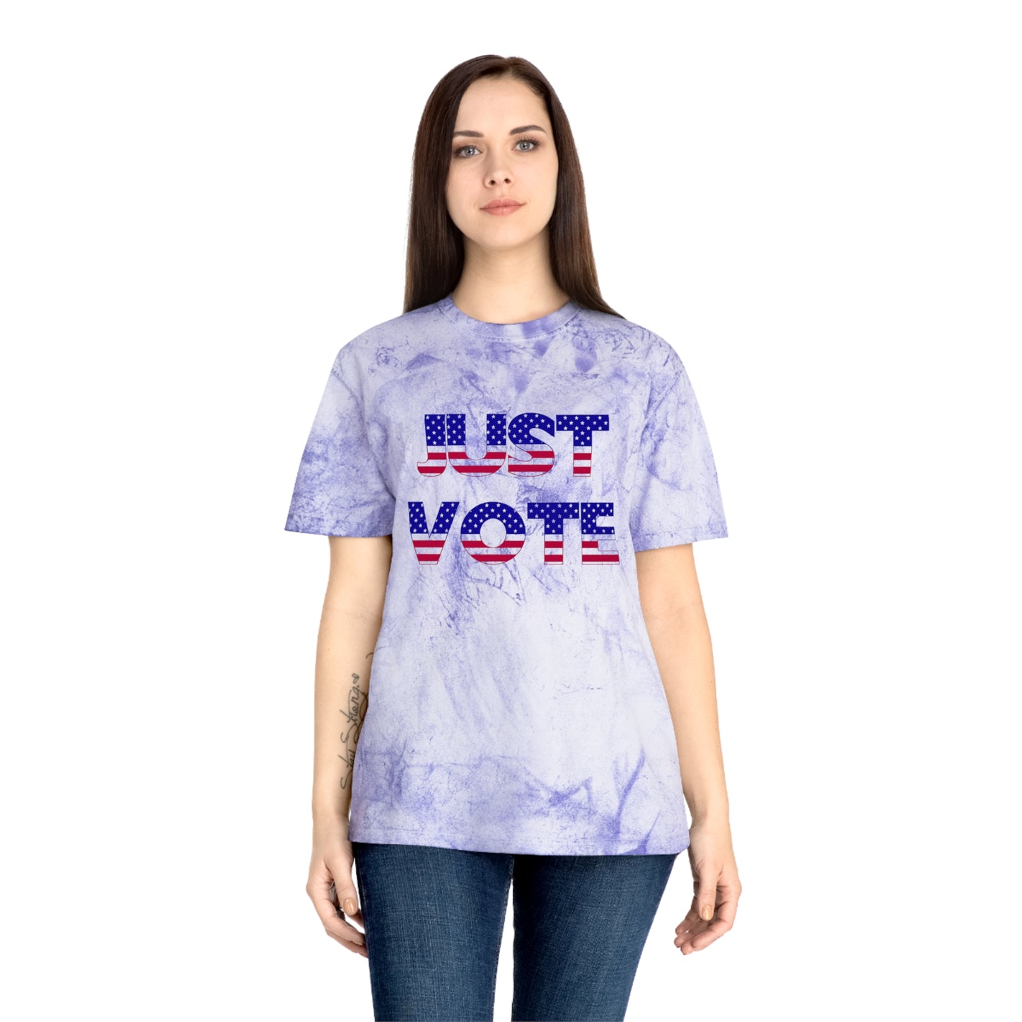 Snooty Fox Art Unisex Color Blast T-Shirt - Just Vote