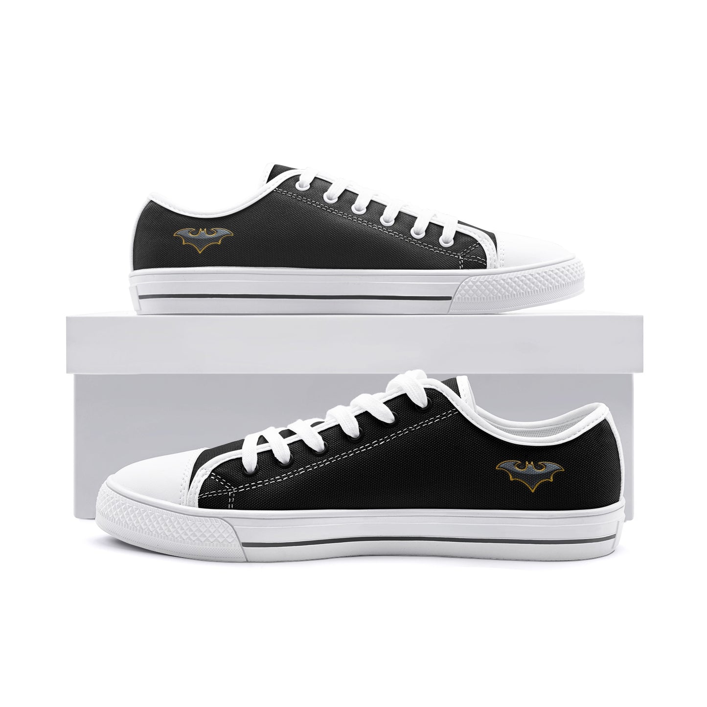 Snooty Fox Art Unisex Low Top Canvas Shoes - Batman