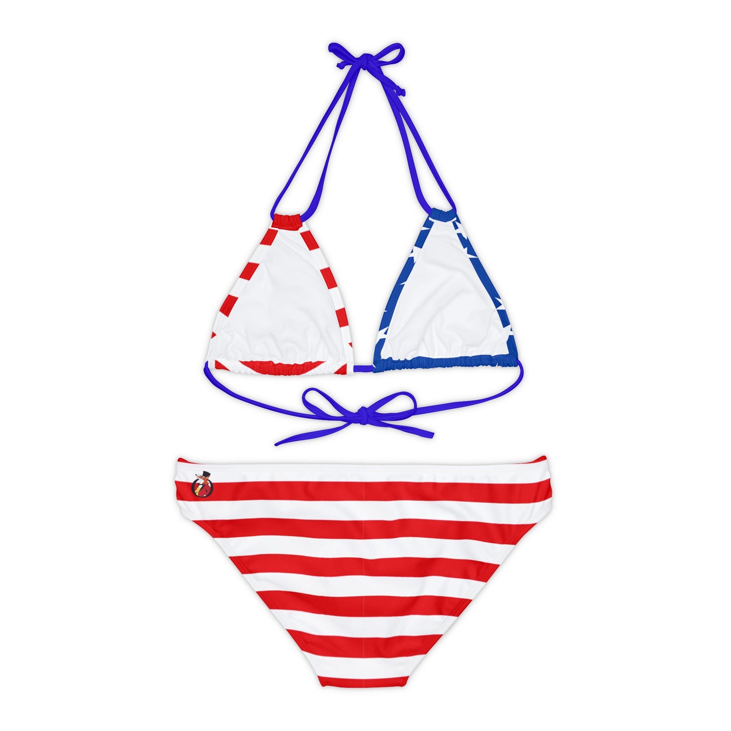 Snooty Fox Art Strappy Bikini Set (AOP) - Stars and Stripes