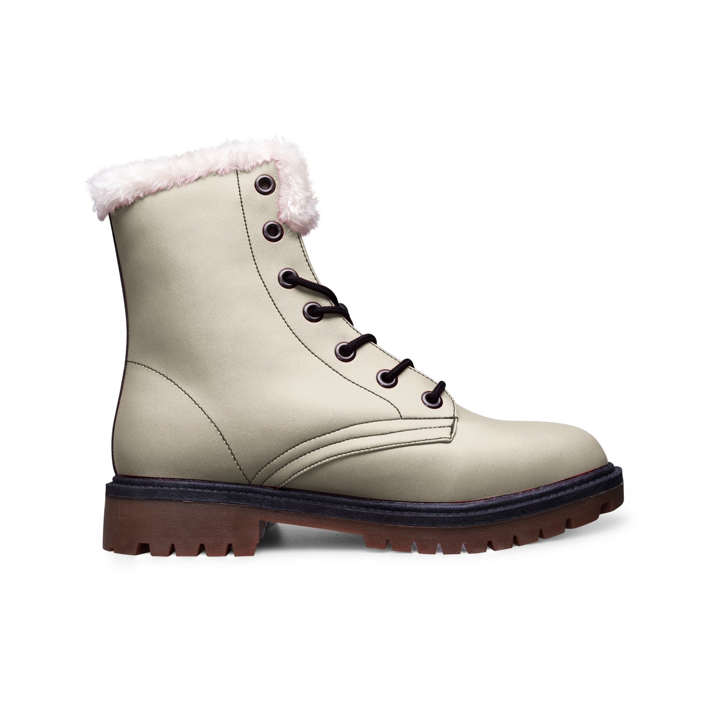 Snooty Fox Art Unisex Lace Up Winter Boots Fashion Comfort Chukka Boots - Kahki