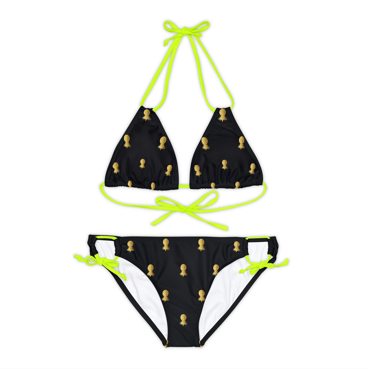 Snooty Fox Art Strappy Bikini Set (AOP) - Golden Pineapple
