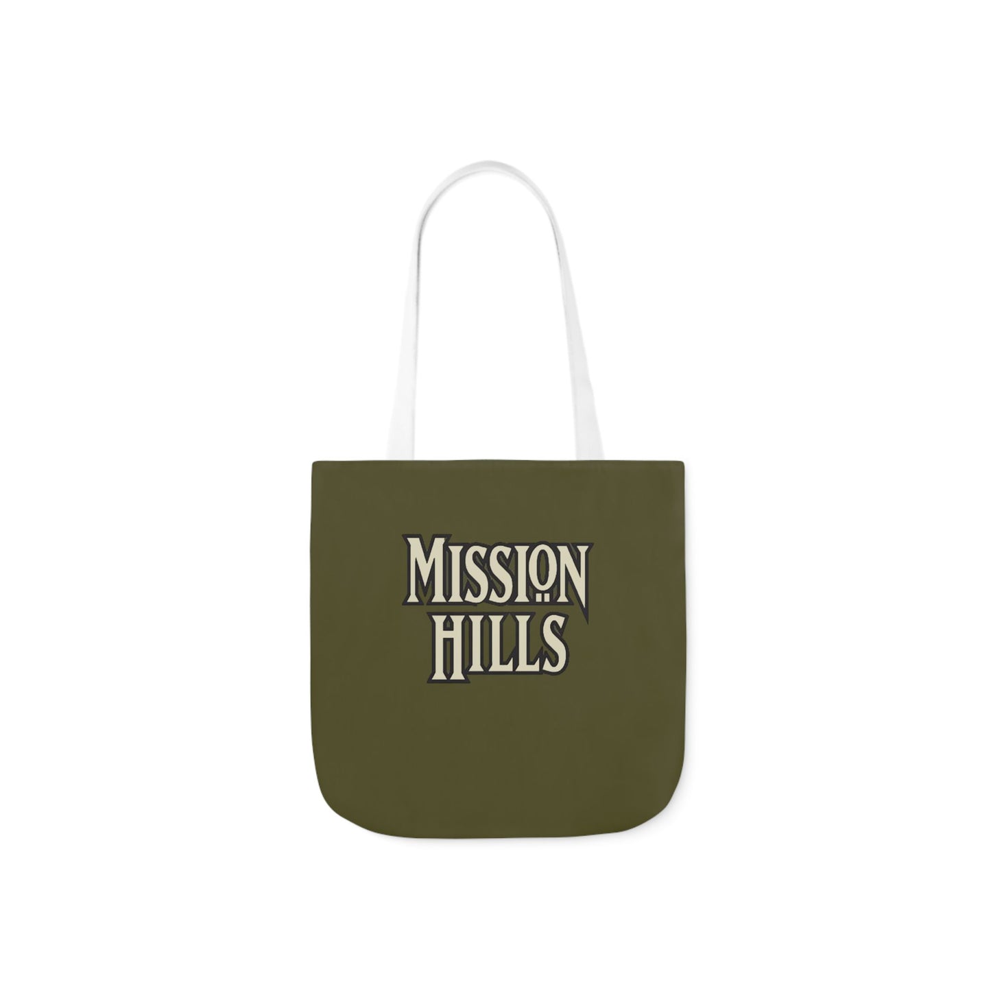 Snooty Fox Art Mission Hills Canvas Tote Bag with Colorful Straps I Love Mission Hills Collection