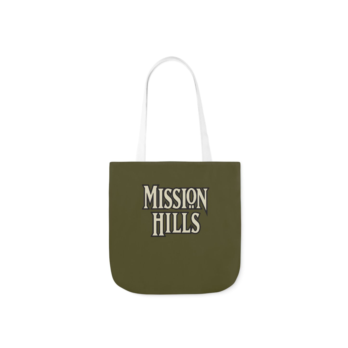 Snooty Fox Art Mission Hills Canvas Tote Bag with Colorful Straps I Love Mission Hills Collection