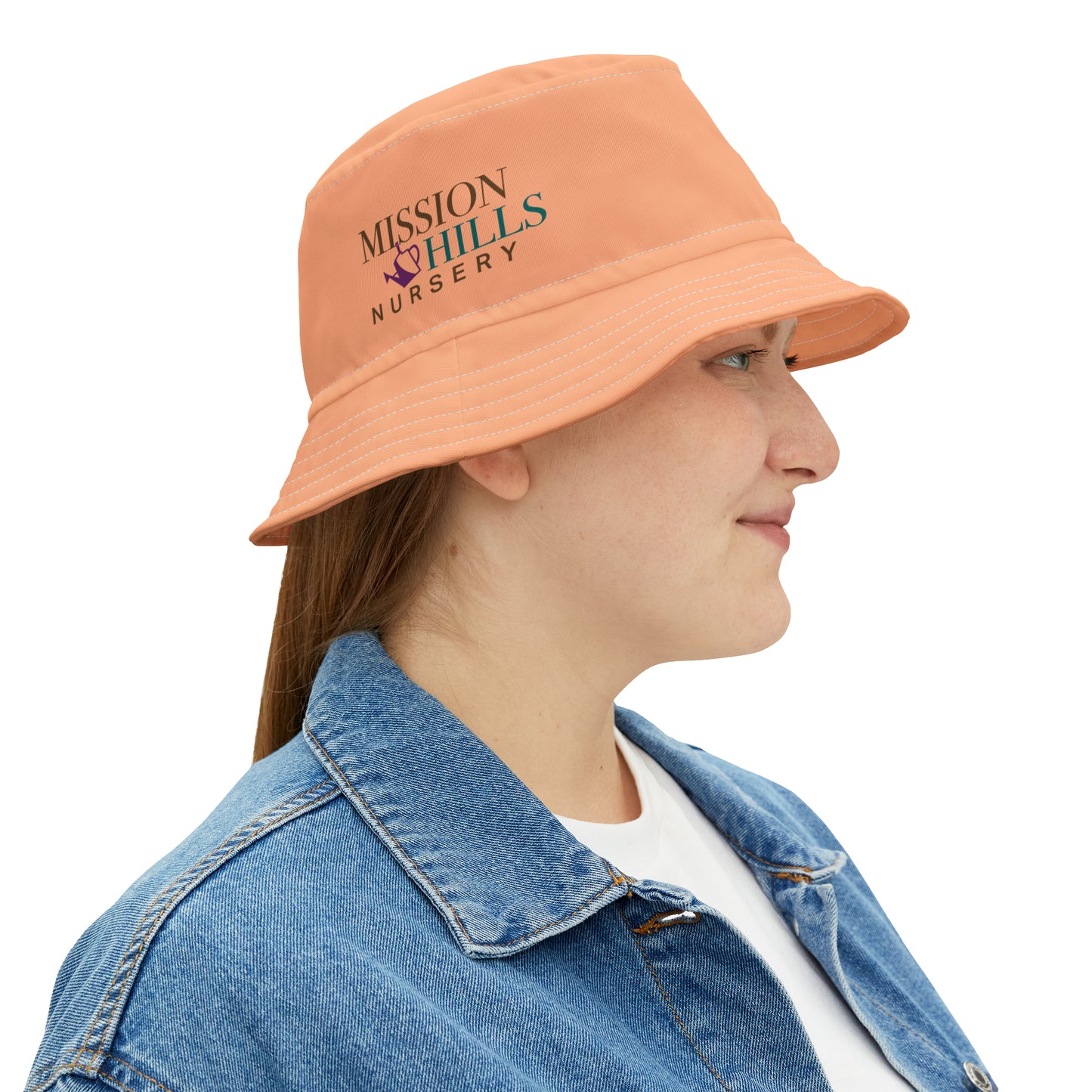 Snooty Fox Art Bucket Hat (AOP) - Mission Hills Nursery Logo