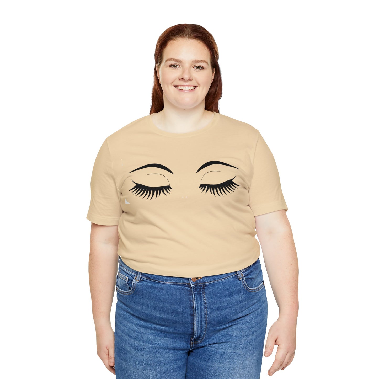 Snooty Fox Art Unisex Jersey Short Sleeve Tee - Eyelashes