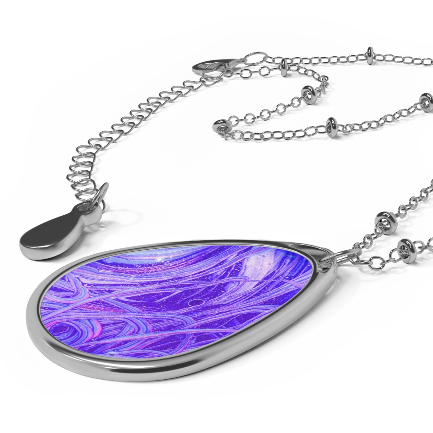 Snooty Fox Art Oval Necklace - Romero Design