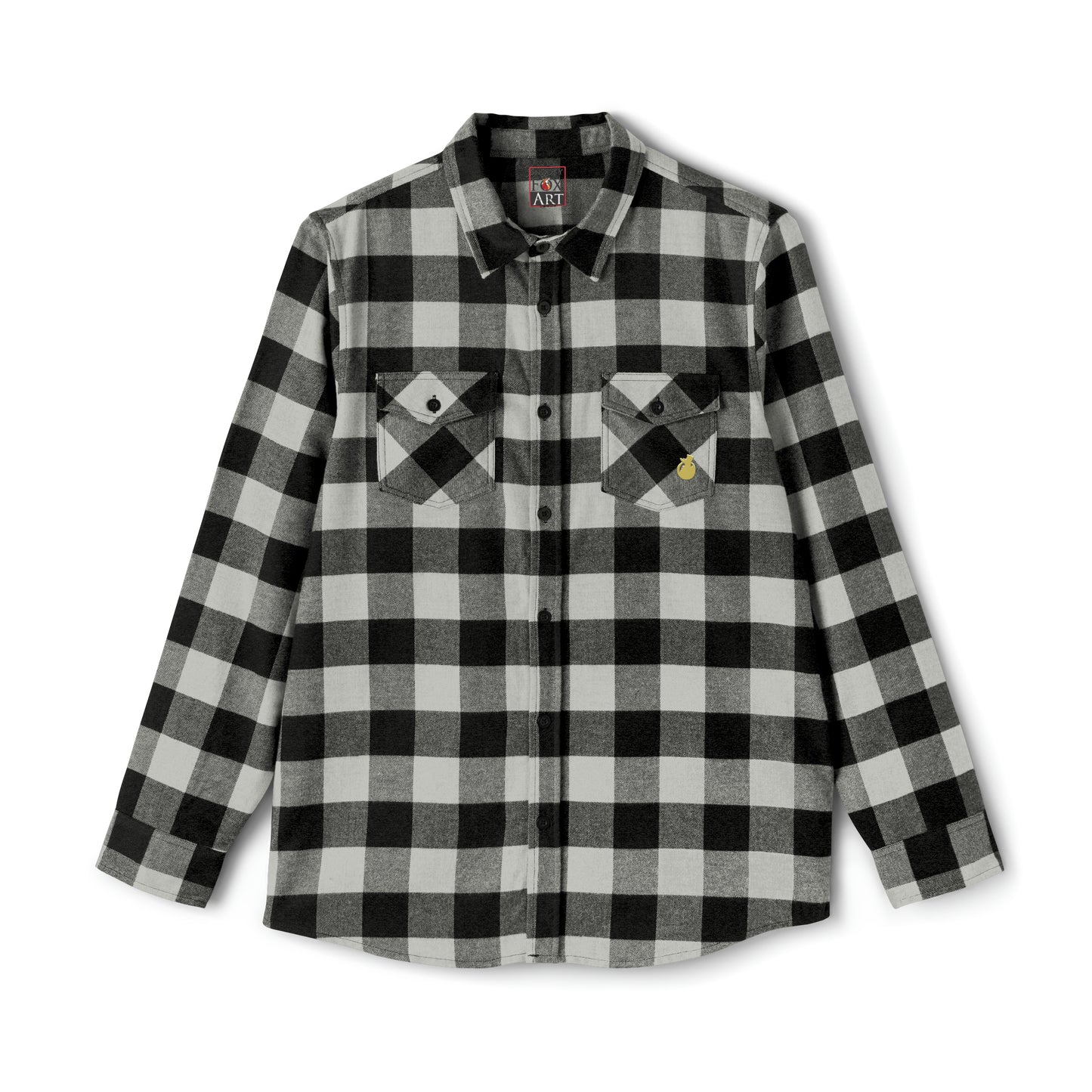 Snooty Fox Art Unisex Flannel Shirt - Silhouette Logo