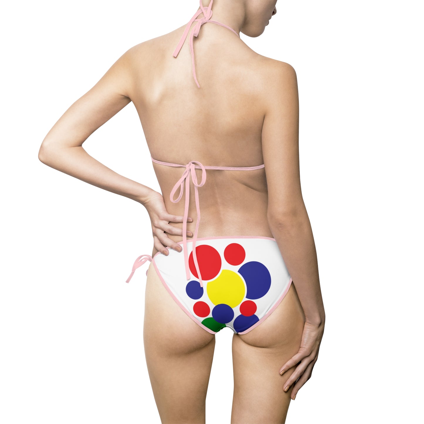 Snooty Fox Art Women's Bikini Swimsuit - Colorful Polka Dot Design