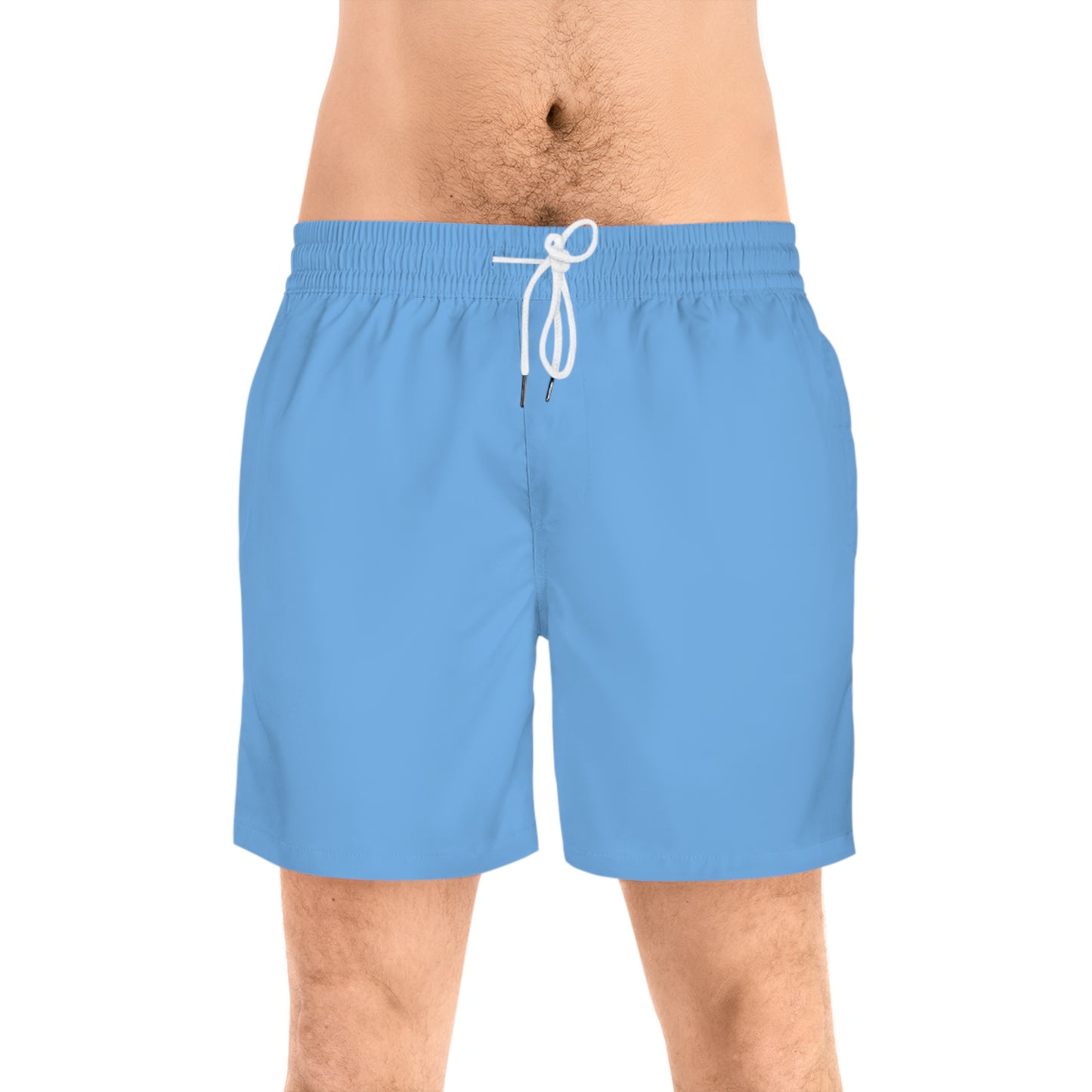 Snooty Fox Art Mid-Length Swim Shorts (AOP) - Logo Blue