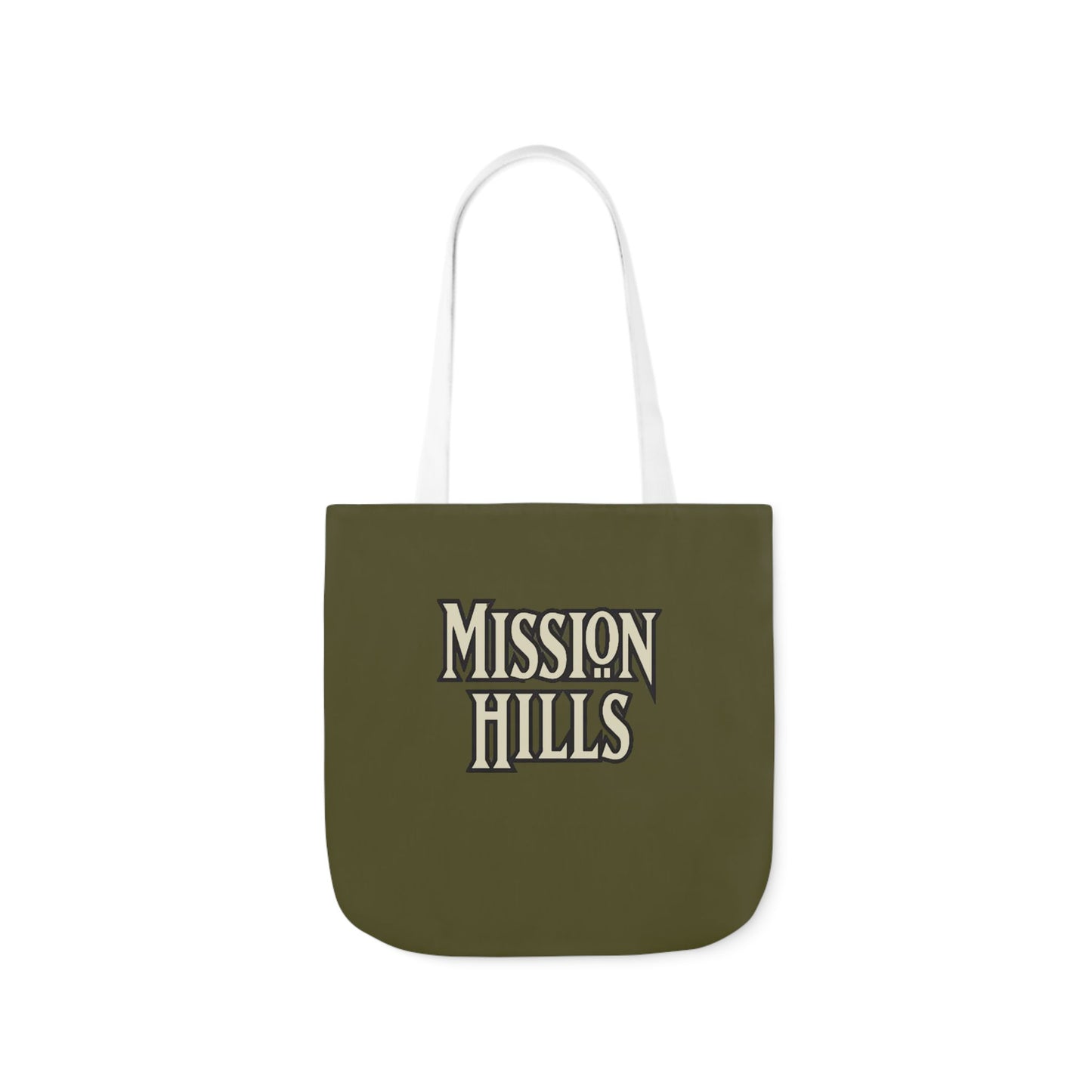 Snooty Fox Art Mission Hills Canvas Tote Bag with Colorful Straps I Love Mission Hills Collection