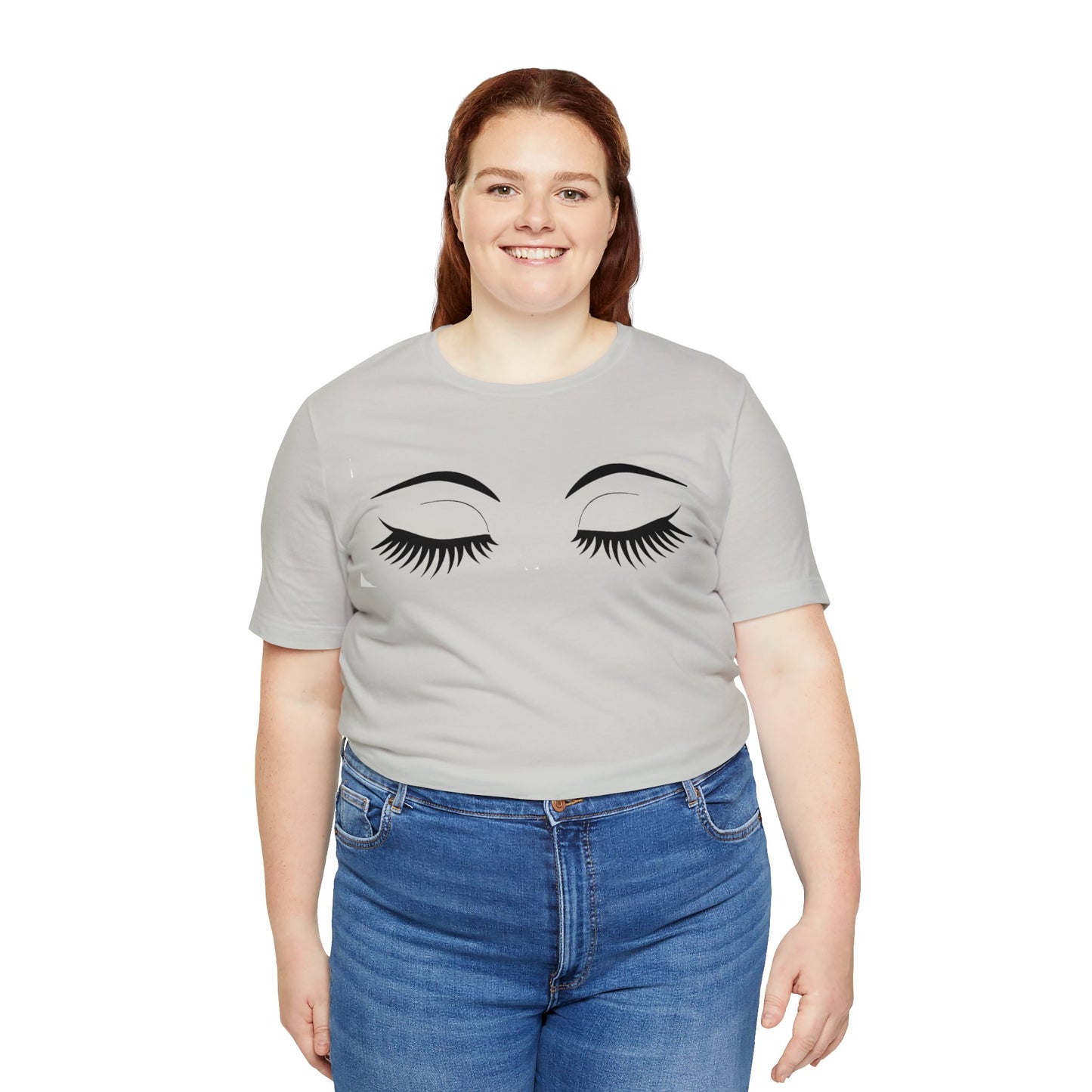 Snooty Fox Art Unisex Jersey Short Sleeve Tee - Eyelashes
