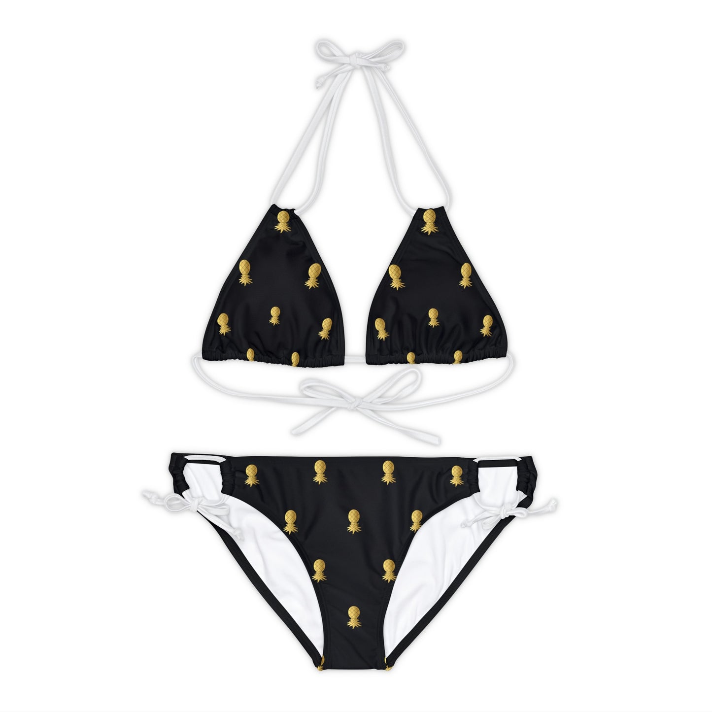 Snooty Fox Art Strappy Bikini Set (AOP) - Golden Pineapple