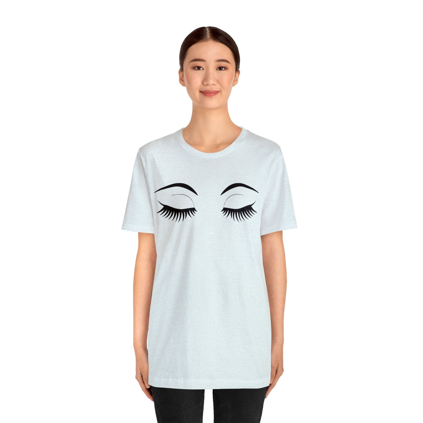 Snooty Fox Art Unisex Jersey Short Sleeve Tee - Eyelashes