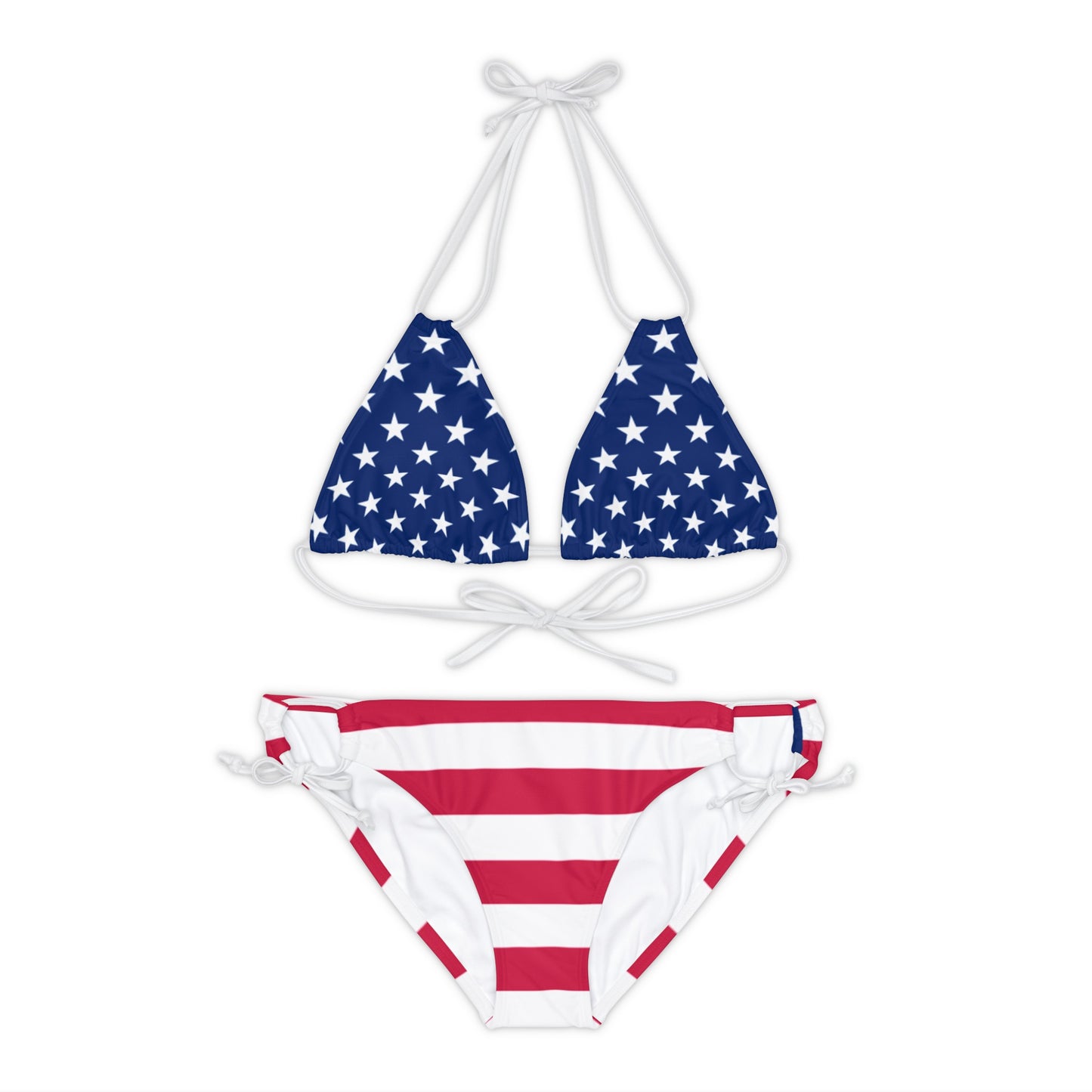Snooty Fox Art Strappy Bikini Set (AOP) - USA Colors