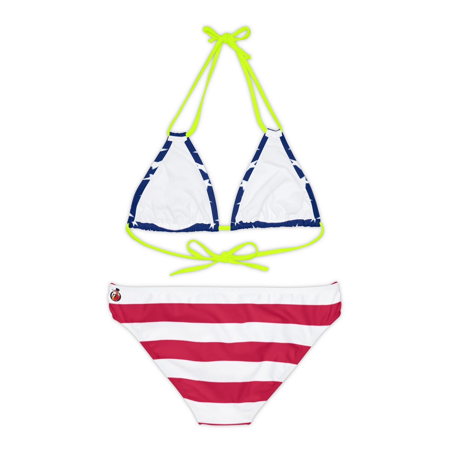 Snooty Fox Art Strappy Bikini Set (AOP) - USA Colors