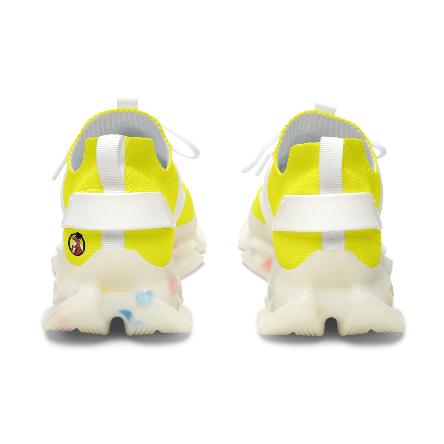 Snooty Fox Art Women's Mesh Sneakers - Neon Yellow