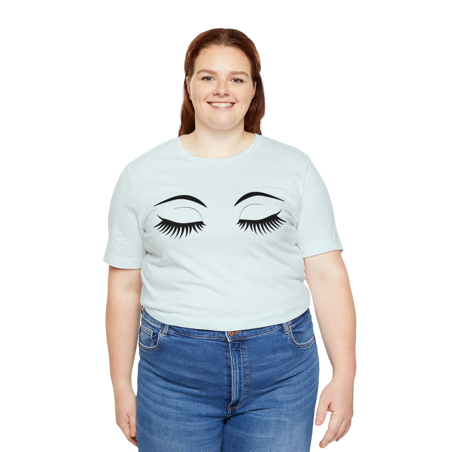 Snooty Fox Art Unisex Jersey Short Sleeve Tee - Eyelashes