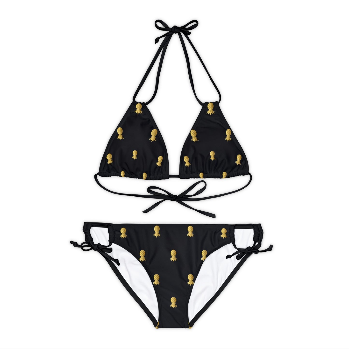 Snooty Fox Art Strappy Bikini Set (AOP) - Golden Pineapple